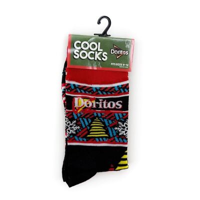 Doritos Crew Socks Mens Womens Christmas Holiday Snowflake Novelty