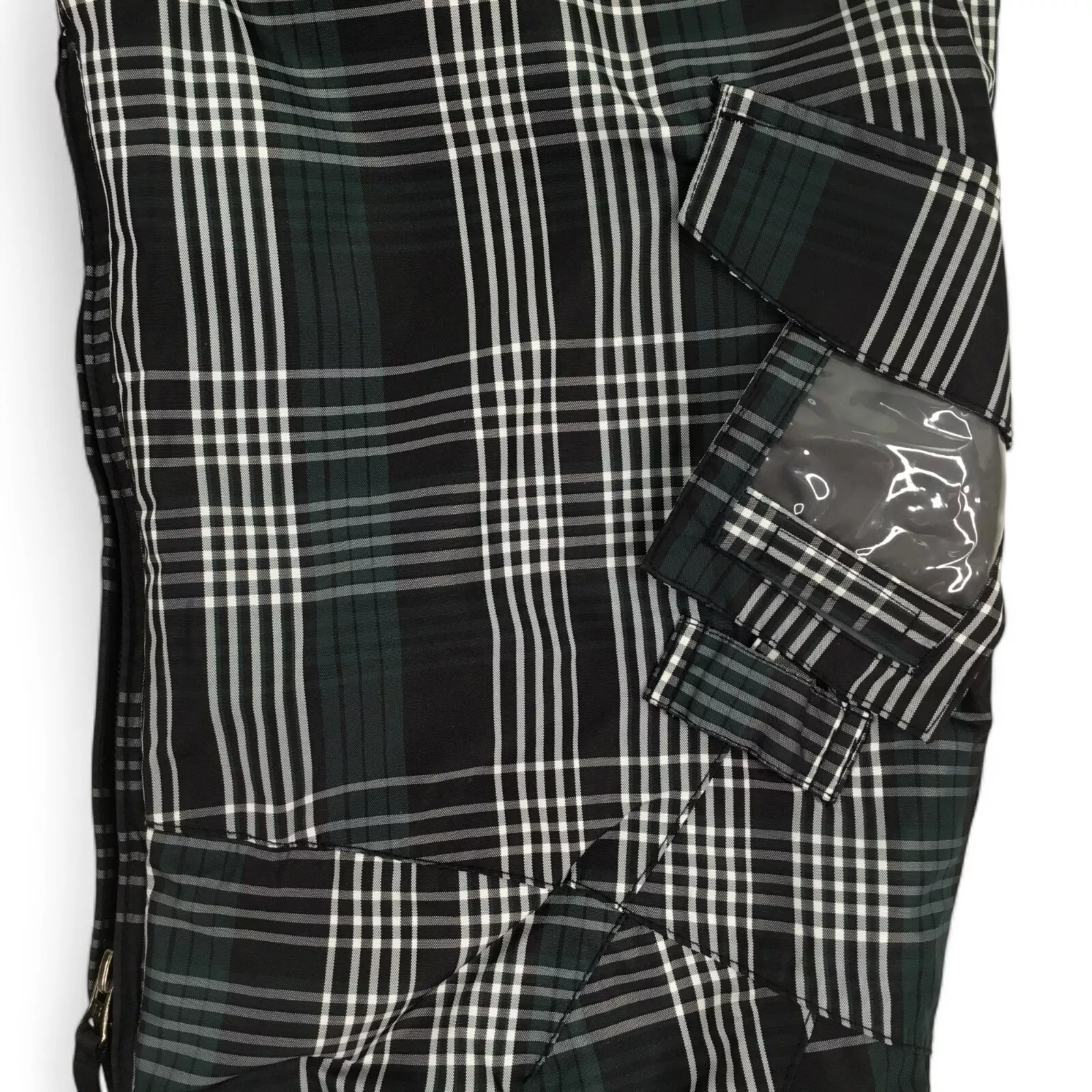 burton blackwatch plaid insulated fleece lined pants