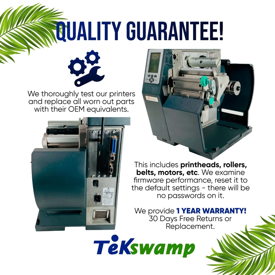 High Quality❤️Industrial Direct Thermal Transfer 600m Label Printer w/WiFi & USB - Image 3 of 4