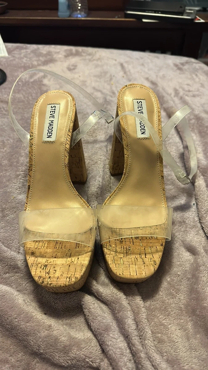 Steve madden hotsell clear platform