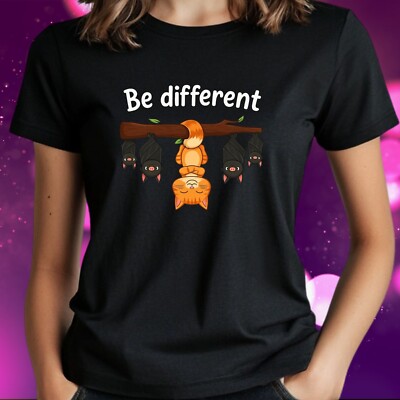 Frauen T-Shirt Be Different Motiv Baumwolle Größe S bis 3XL