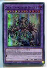 Yu-Gi-Oh! Gladiatorungeheuer Claudius Super Rare SUDA-DE038