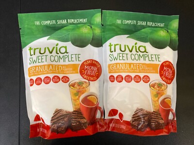 2* Truvia Sweet Complete Granulated Calorie-Free Sweetener from 12 oz Ea. 07/25