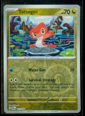 Pokemon TATSUGIRI 141/182 Paradox Rift - Rev Holo - - MINT