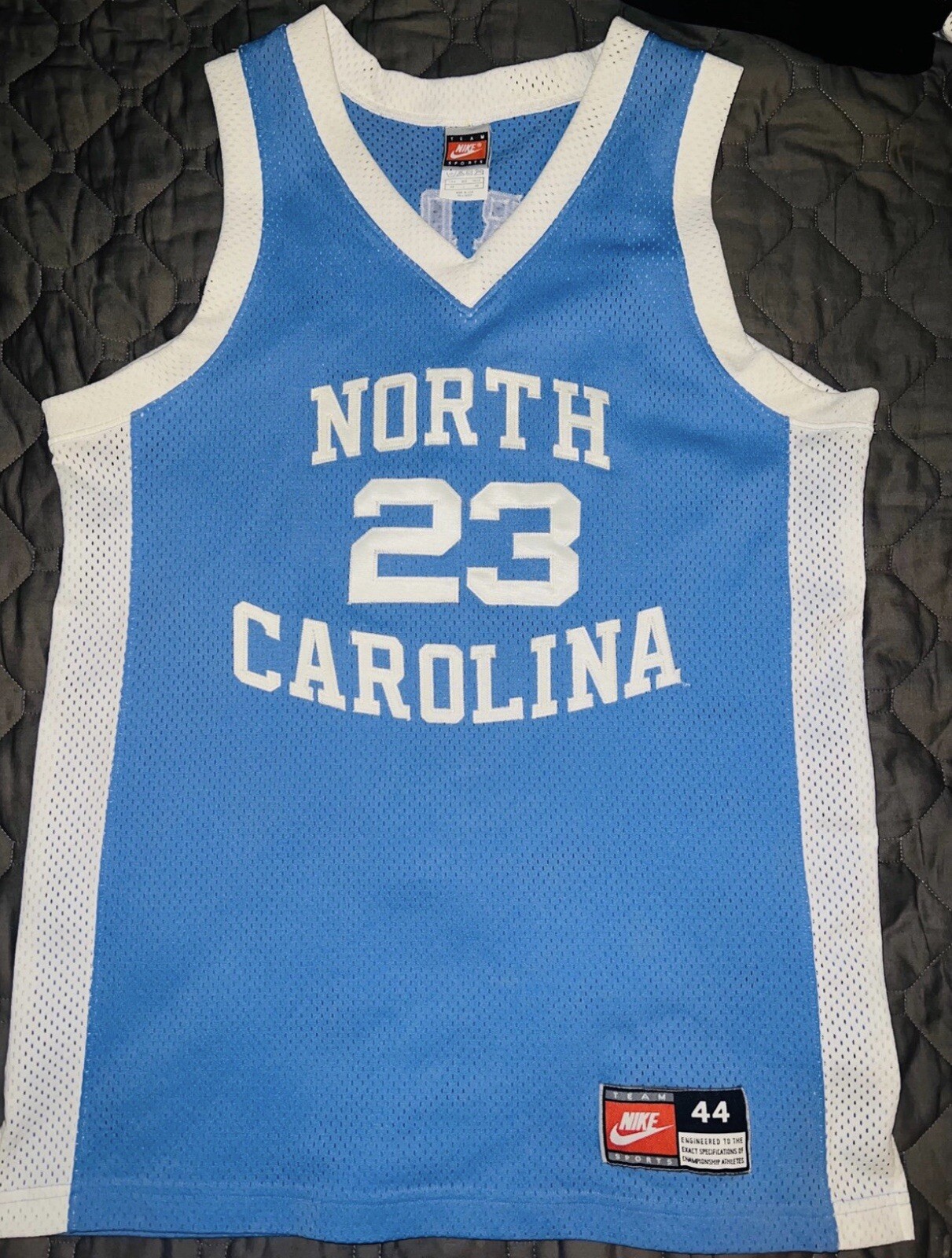 Vintage Authentic Nike Michael Jordan UNC North Carolina Tar Heels Jersey 44