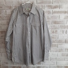 Vintage Mesquite Western Snap Shirt 17.5/35 Classic Stripe Timeless