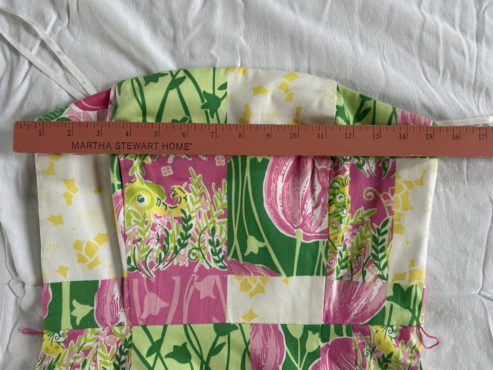 Lily Pulitzer Strapless Sundress Patchwork Floral… - image 8