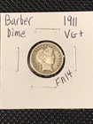 1911 Barber Dime VG+