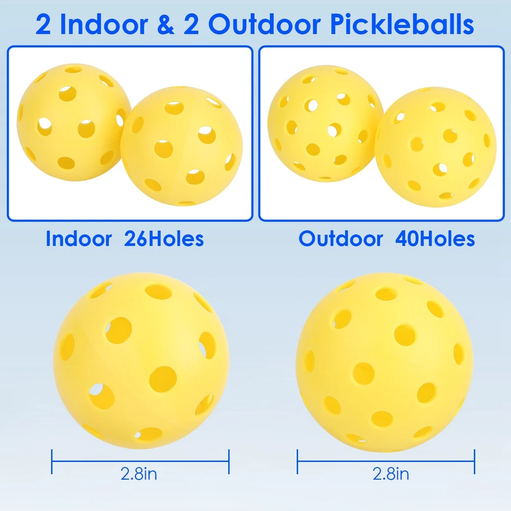 Pickleball Net & 22ft Regulation Size Net Pickle Ball Net System w/Carrying Bag