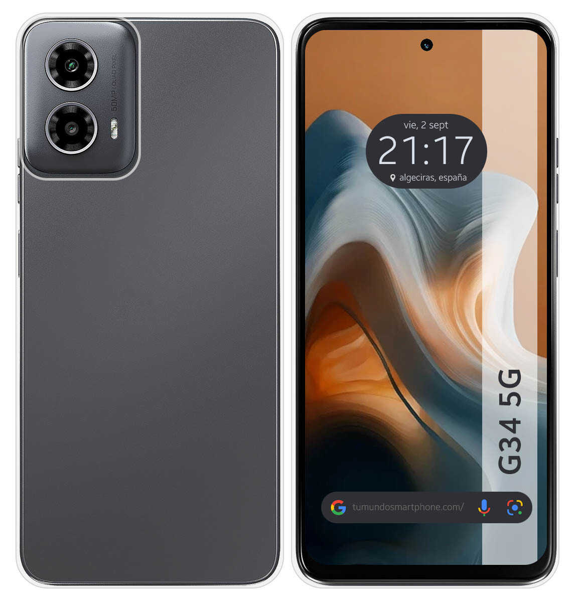 Cover Silicone Gel TPU Trasparente per Motorola Moto G34 5G