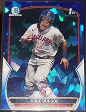 2023 Bowman Chrome Sapphire Prospect #BCP-98 Jorge Burgos 1st Bowman Cleveland