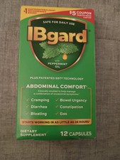 IBgard Abdominal Comfort Cramping Diarrhea Bloating IBS Herbal Supp. Ex. 11/2026