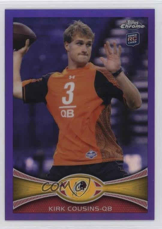 2012 Topps Chrome Retail Purple Refractor /499 Kirk Cousins #146 Rookie RC 12fr