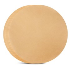 BYKITCHEN 14 Inch Parchment Paper Rounds, Non Stick Pizza 14, unbleached