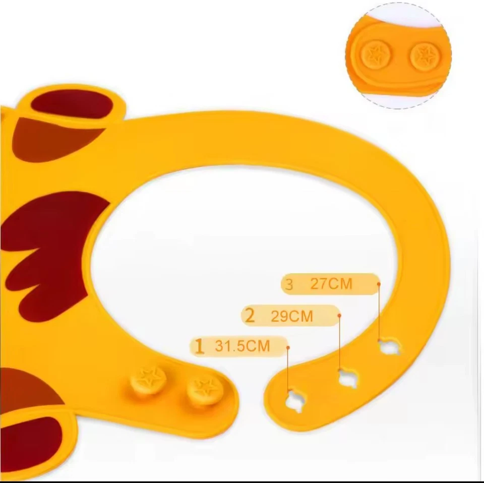Wasserdichte Silikon Lätzchen mit Auffangschale Design für Mädchen&Junge BPAfrei - Bild 4 von 4