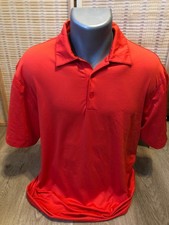 Nike Golf Dri-Fit Men's SS Polo Shirt Orangish Red Medium M Solid H756