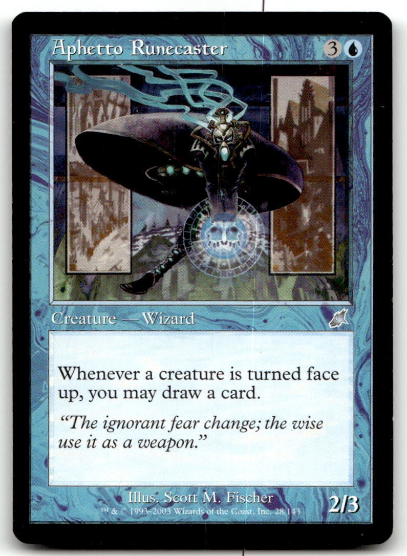 Aphetto Runecaster #28 (MP) Scourge SCG Magic MTG