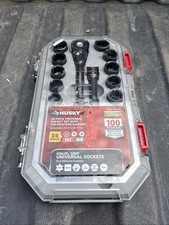 Husky 25-piece Socket Bit Set W 100 Tooth 38 Ratchet Husky 25-piece Socket Bit Set W 100 Tooth 38 Ratchet