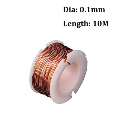 10M~1M Pure Copper Wire Bare Red T2 Copper Line Superfine Wire Diameter 0.1/0.3/