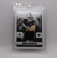 2025 Panini Luminance Football #BB-BBO BROCK BOWERS Jersey Bright Beginnings