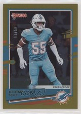 2020 Panini Donruss Press Proof Gold 17/50 Jerome Baker #154 ke4