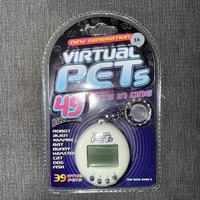 Virtual Pets 49 Schlüsselanhänger neue Generation 49 verschiedene Haustiere in einem versiegelt 