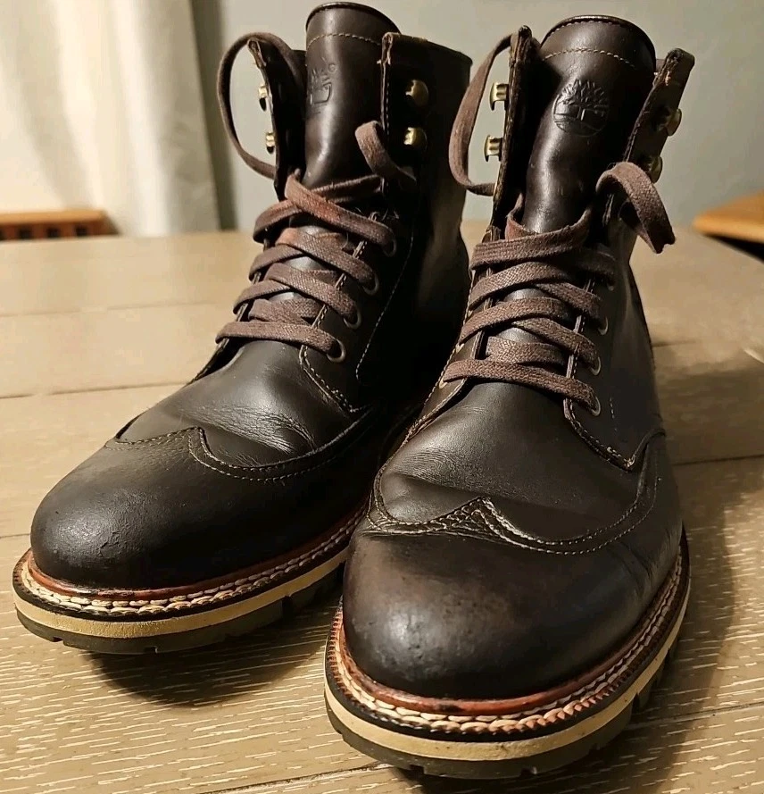 Timberland Men\'s Britton Hill Moc Toe Black Lace -up Boots Size 10 Desertcart Logo main image 4