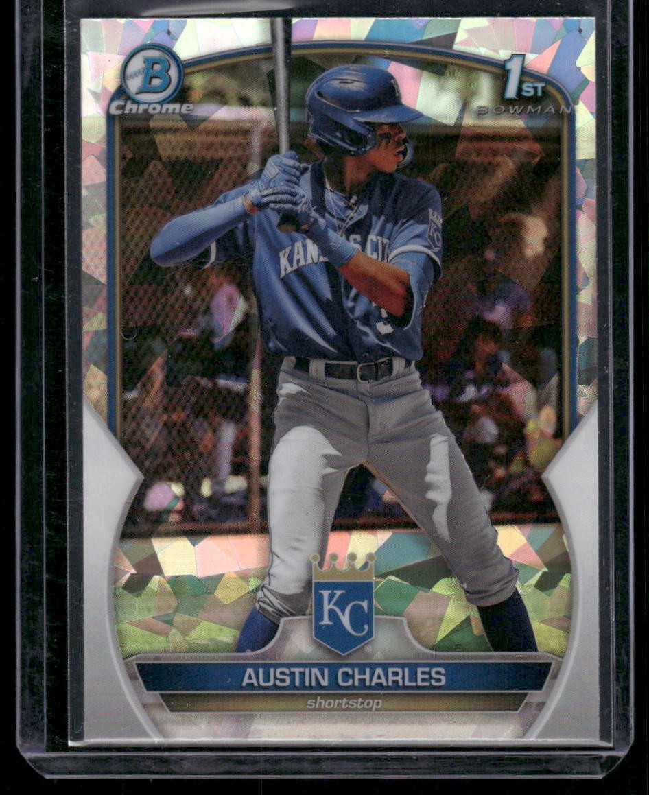 2023 Bowman #BCP-17 Austin Charles Chrome Prospects Atomic Refractors