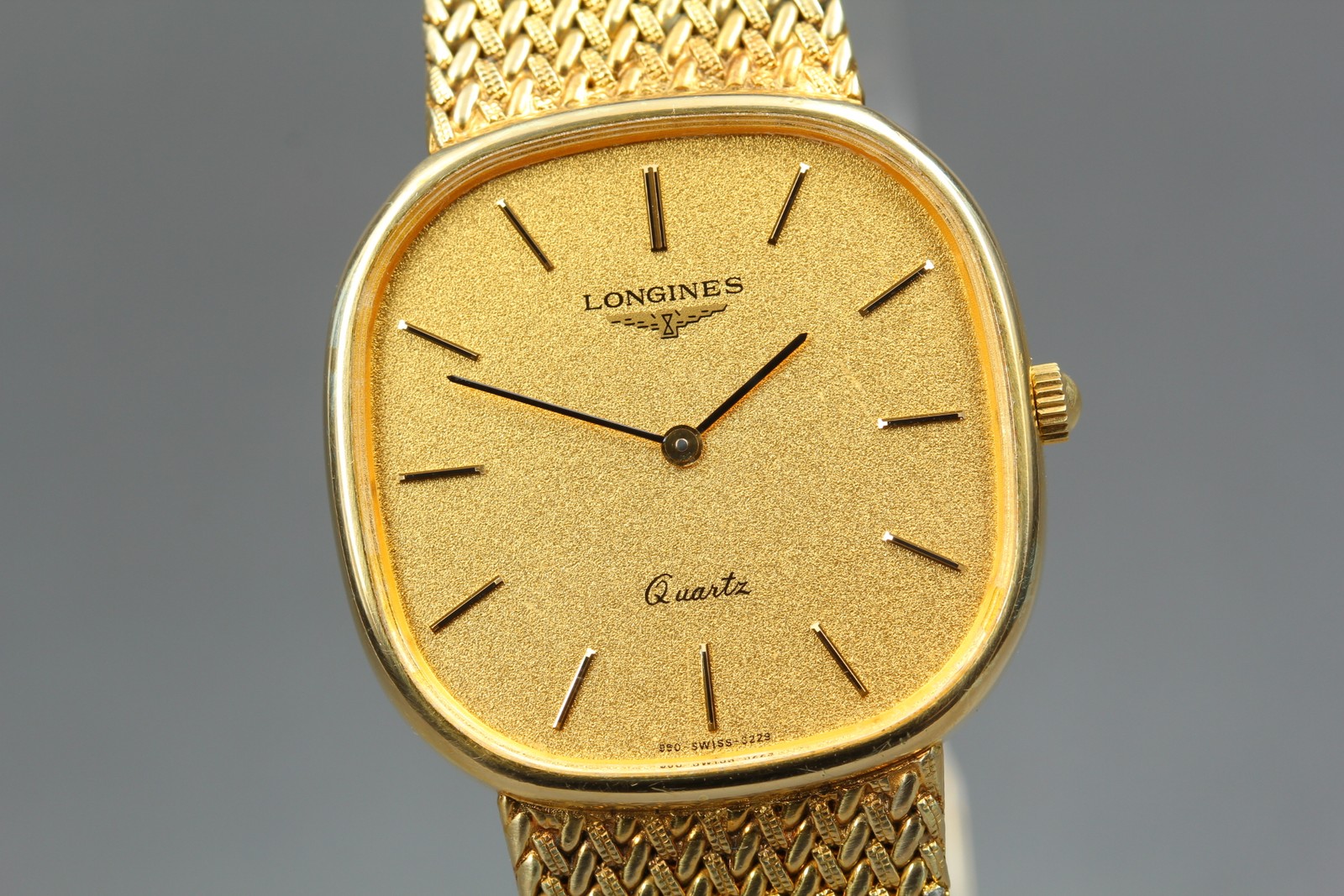 LONGINES 960 3228 Gold Dial 31mm Quartz Men's Watch Vintage [Near MINT] image 3