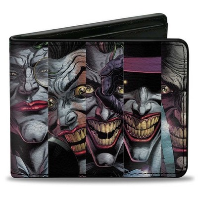 Bi-Fold Wallet The Joker 10-Comic Book Cover Expression Blocks (US IMPORT)