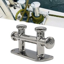 Double Cross Bollard Heavy Duty 316 Stainless Steel Marine Boat Cleat Mooring