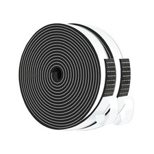 Weather Stripping,High Density CR,Strong Adhesive,1/2 in x 1/8 in x 26Ft Black