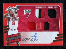 2020 Panini Absolute Memorabilia Level 3 4/10 Patrick Williams #TT4-PWI Auto s3g