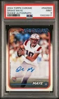 2024 Topps Chrome Drake Maye Autograph Refractor #RA-DMA PSA 9
