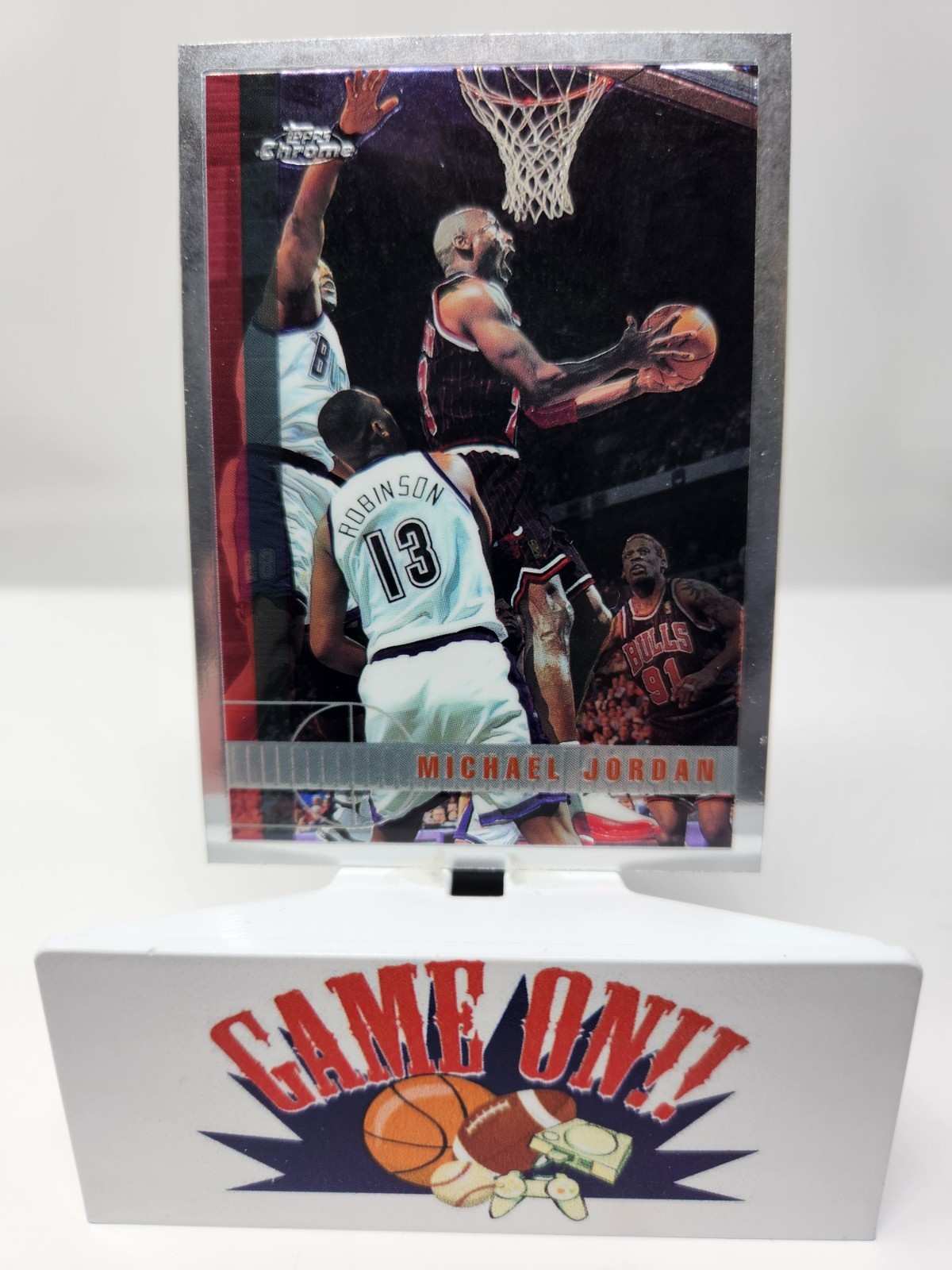 1997-98 Topps Chrome #123 Michael Jordan EX sc
