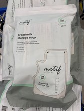 Motif Medical Breast Milk Storage Bags 8oz Single Use 400 count New  Sealed.