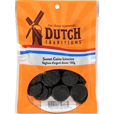 4-Pack Dutch Traditions Sweet Coin Licorice