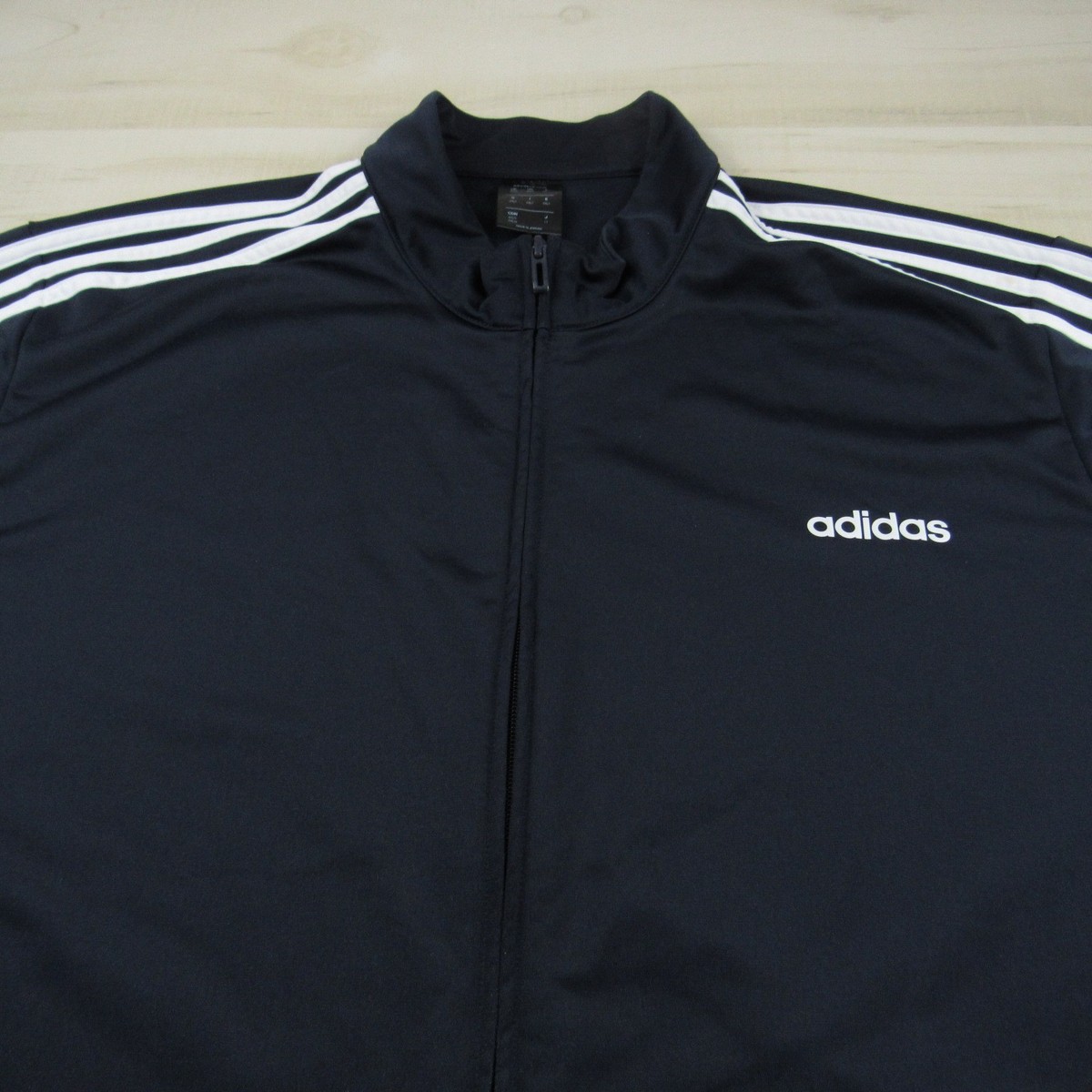 Adidas Jacket Men 4XL Tall Blue Trefoil Track Lightweight Outdoor