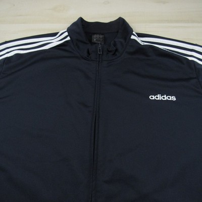 Adidas Jacket Men 4XL Tall Blue Trefoil Track Lightweight Outdoor 