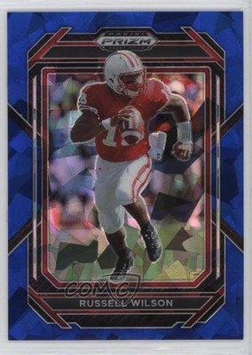 2023 Panini Prizm Draft Picks Blue Ice Prizm 9/99 Russell Wilson #86 1i1l