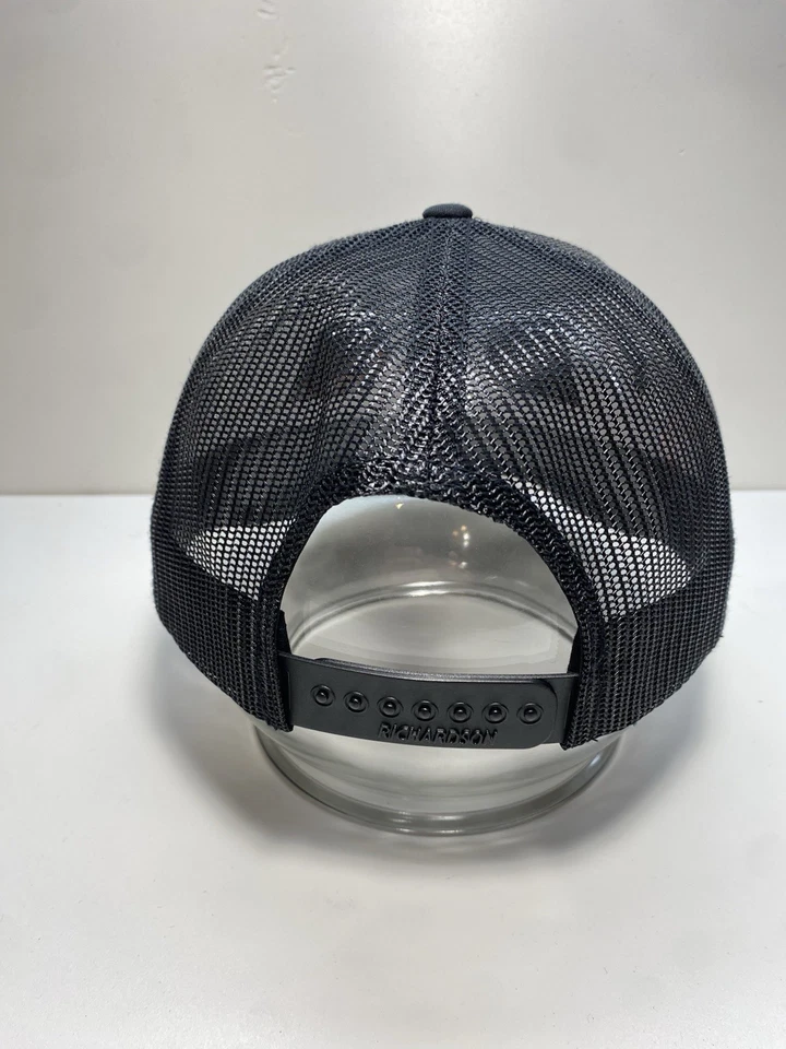 🔥 Heckler & Koch HK Logo Embroidered Richardson 112 Snapback Blk/Blk/Red Text - image 4 of 4