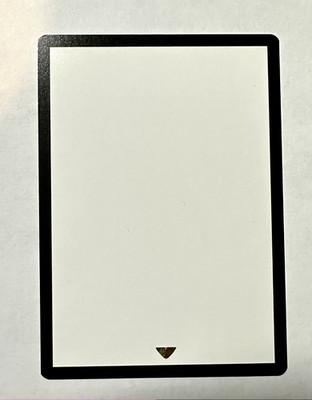 MTG NM+ Misprint Error BLANK Hologram Foil Stamp Black Border Dr Who Magic Card