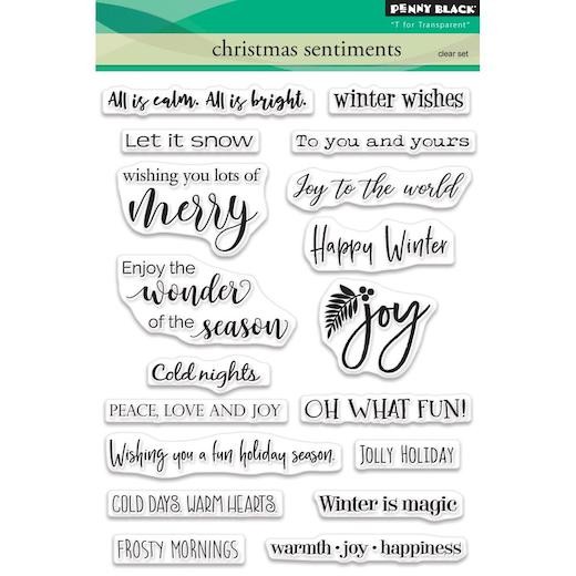 Penny Black Clear Stamps - Christmas Sentiments 30-504