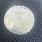 ONE TROY OUNCE .999 PURE SILVER ROUND GOLDEN STATE MINT INDIAN HEAD & BUFFALO