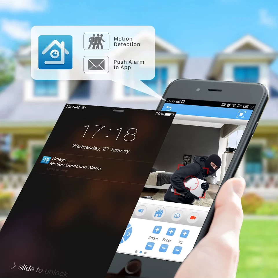 2MP AHD Analog CCTV Camera 1080P 720P IR Night Vision 24 Hours Day/Night Vision - Image 3 of 4