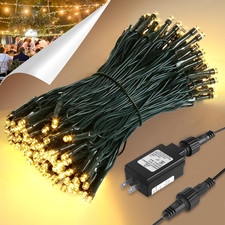 Warm White Twinkle Lights, 81Ft 200 LED Twinkle Christmas Lights, UL Certified P