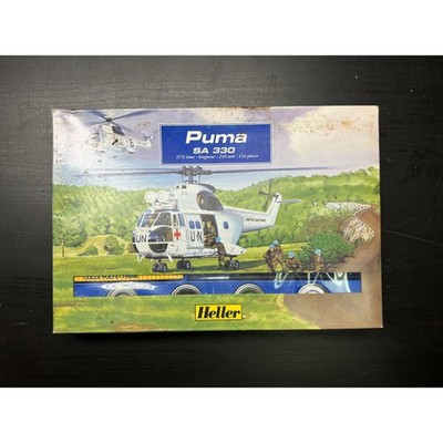 Heller Puma SA 330 Helicopter Model Kit 172 Scale 116 Pieces UN United Nations