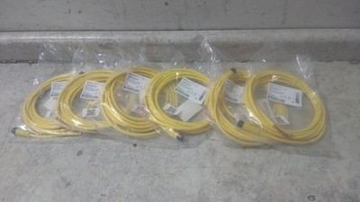 Brad Harrison 705000D02F120 6 Pk 12 Ft Length 22 AWG Yellow PVC Cordset
