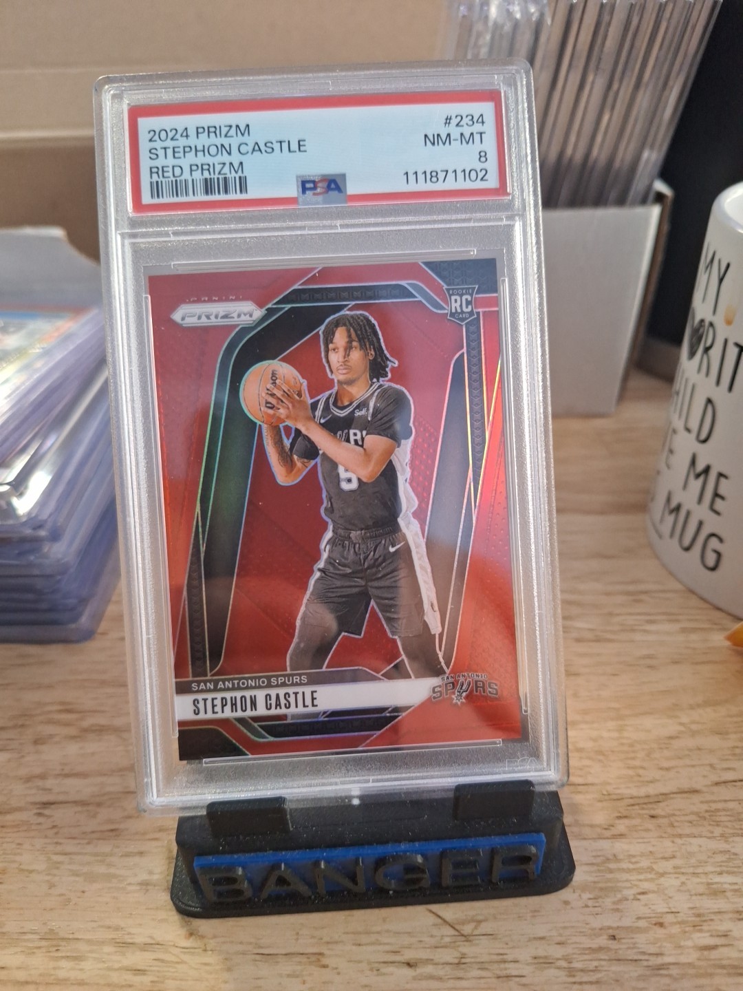 2024-25 Panini Prizm - Stephon Castle #234 Red Prizm /299 (RC)