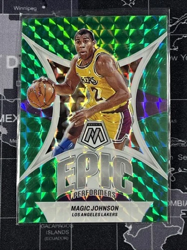2023-24 Mosaic Magic Johnson Epic Performers Green #16 Lakers